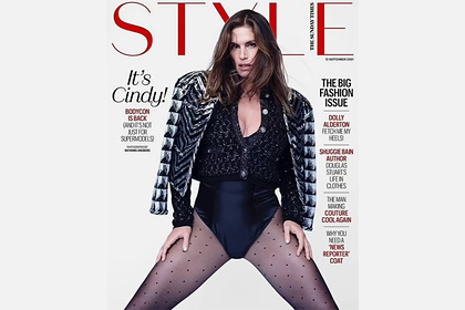 Вульгарную позу Синди Кроуфорд на обложке журнала обругали в сети